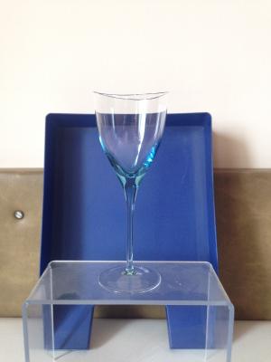Kk043 Wine Stemware 200ml Colouredlight Blue Half Cup And Stem