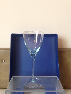 Kk045 Wine Stemware 200ml Coloured Mid Blue Halfcup Stem